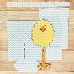 "Fluffy Chick" Printable Easter Basket