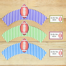 Load image into Gallery viewer, &quot;Football&quot; Printable Cupcake Liner and Label
