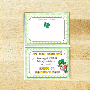 PRINTABLE St Patrick's Day Tag "Pot of Gold" (Printable St Patrick's Treat Tag for Kids!)