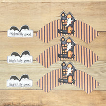 Load image into Gallery viewer, &quot;Haunted House&quot; Printable Halloween Cupcake Liner and Label
