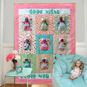 Baby Dolls Kid's Quilt Pattern "Good Night Baby" (Baby Dolls Quilt for Little Girls)