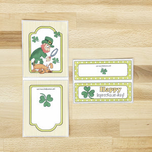"Happy Leprechaun Day" Printable St. Patrick's Day Candy Pocket