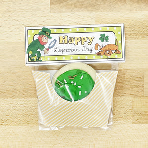 PRINTABLE St Patrick's Day Cookie Pocket "Happy Leprechaun Day" (Printable St Patrick's Treat Holder for Kids!)