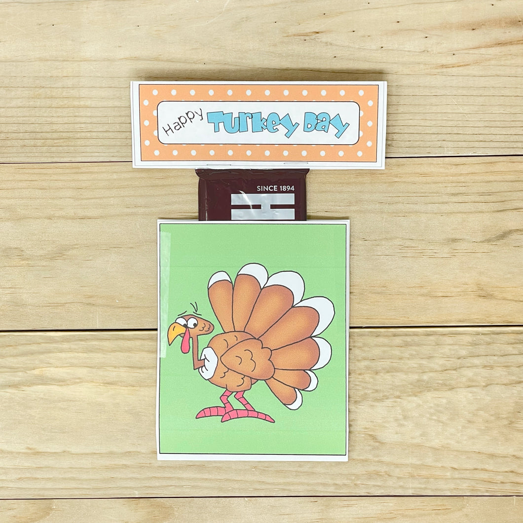 PRINTABLE Thanksgiving Candy Pockets 