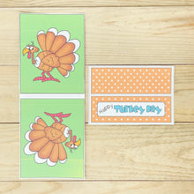 Load image into Gallery viewer, PRINTABLE Thanksgiving Candy Pockets &quot;Happy Turkey Day&quot; (Printable Thanksgiving Treat Holder and Gift Idea for Kids!)
