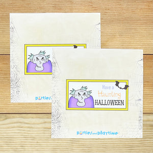 "Have a Haunting Halloween" Printable Halloween Candy Bar Wrapper