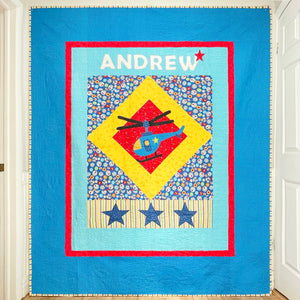 Kid's Helicopter Quilt Pattern (Helicopter Quilt for Kids!)