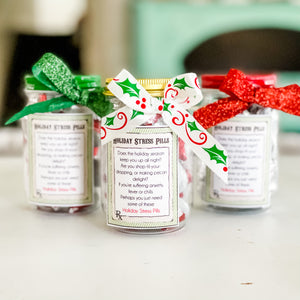 PRINTABLE Christmas Gift Idea "Stress Pills" (Printable Christmas Tags and Gift Idea)