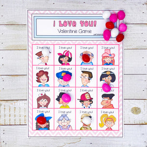 PRINTABLE Valentine's Activity "I Love You!" (Printable Valentine's Game for Kids!)