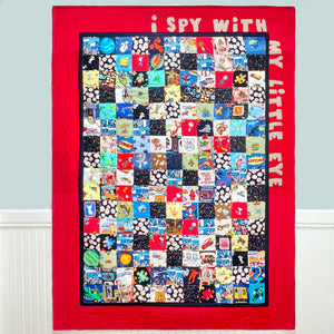 Interactive Kid's Quilt Pattern "I Spy" (Interactive Play Quilt for Kids!)