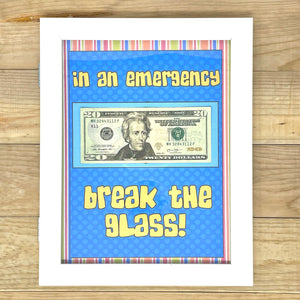 "In an Emergency" Printable Graduation Gift Idea