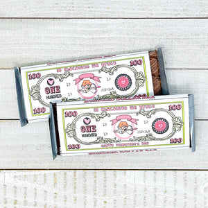 "In Chocolate We Trust" Printable Valentine's Candy Wrapper