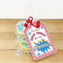 Load image into Gallery viewer, PRINTABLE School Treat Labels &quot;Super Teacher!&quot; (Printable Teacher Appreciation Treat Tags for Students!)
