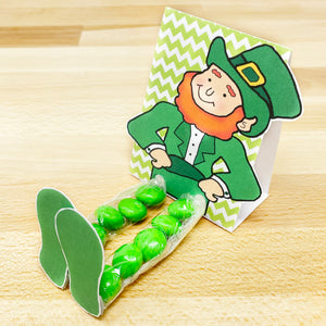 PRINTABLE St Patrick's Day Tag "Leprechaun Legs" (Printable St Patrick's Treat Tag for Kids!)