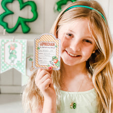 Load image into Gallery viewer, &quot;Liam the Leprechaun&quot; PRINTABLE Party-in-a-Book

