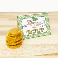 Load image into Gallery viewer, “Pot of Gold” Printable St. Patrick&#39;s Day Place Card
