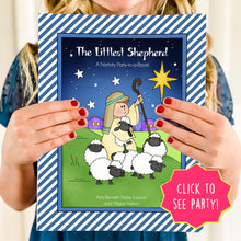 Load image into Gallery viewer, PRINTABLE Christmas Party-in-a-Book™ &quot;The Littlest Shepherd&quot; (Nativity Activity Book for Kids)
