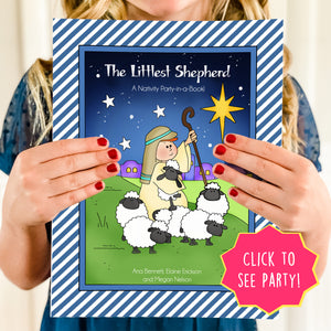 PRINTABLE Christmas Party-in-a-Book™ "The Littlest Shepherd" (Nativity Activity Book for Kids)
