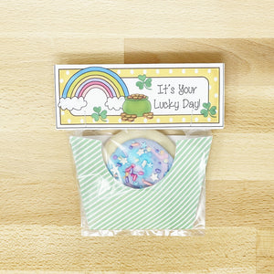PRINTABLE St Patrick's Day Cookie Pocket "Rainbow" (Printable St Patrick's Treat Holder for Kids!)