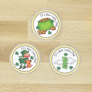PRINTABLE St Patrick's Day Tag "It's Your Lucky Day" (Printable St Patrick's Treat Tag for Kids!)