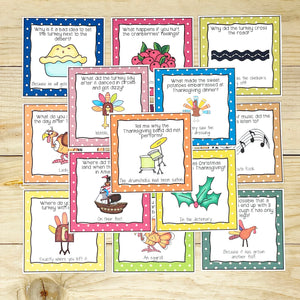 PRINTABLE Thanksgiving Treat Tags "School Lunchbox Jokes" (Printable Thanksgiving Treat Tags and Gift Idea for Kids!)