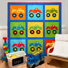 Load image into Gallery viewer, Trucks Quilt Pattern &quot;Monster Trucks&quot; (Monster Trucks Quilt for Kids!)
