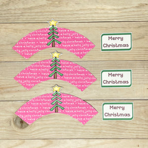 PRINTABLE Christmas Cupcake Label "Oh, Christmas Tree" (Printable Christmas Treat Label and Gift Idea for Kids!)
