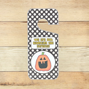 "Out Haunting" Printable Halloween Sign