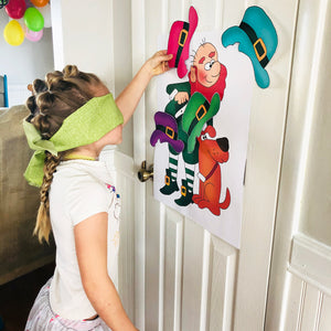 PRINTABLE St Patrick's Day Activity "Pin the Hat on Liam" (Printable St Patrick's Game for Kids!)
