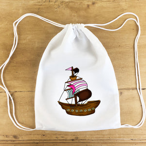 "Pink Pirate Ship" Party Tote Bag 4/$15