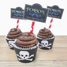 Load image into Gallery viewer, &quot;Poison&quot; Printable Halloween Cupcake Liner and Label
