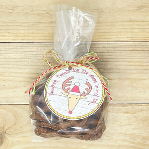 PRINTABLE Christmas Gift Tag "Reindeer Treats" (Printable Reindeer Treat Tag and Gift Idea)