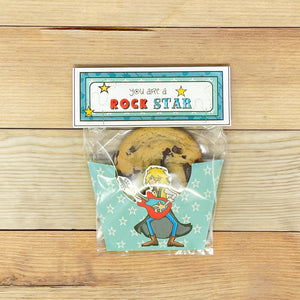 "Rock Star (Boy)" Printable Birthday Cookie Pocket