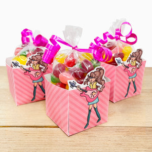 "Rock Star (Girl)" Printable Birthday Candy Box