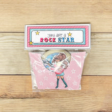 Load image into Gallery viewer, &quot;Rock Star (Girl)&quot; Printable Birthday Cookie Pocket
