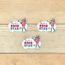 Load image into Gallery viewer, &quot;Rock Star (Girl)&quot; Printable Birthday Cupcake Liner and Label

