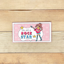 Load image into Gallery viewer, &quot;Rock Star (Girl)&quot; Printable Birthday Money Pocket
