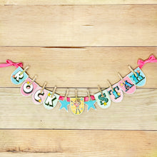 Load image into Gallery viewer, &quot;Rock Star (Girl)&quot; Printable Birthday Banner
