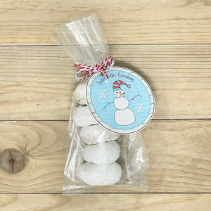 PRINTABLE Christmas Gift Tag "Snowman Cookies" (Printable Snowman Treat Tag and Gift Idea)