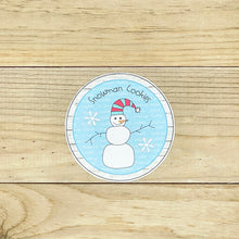 Load image into Gallery viewer, PRINTABLE Christmas Gift Tag &quot;Snowman Cookies&quot; (Printable Snowman Treat Tag and Gift Idea)
