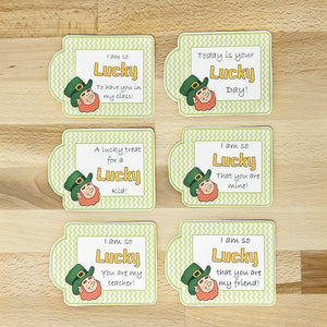 PRINTABLE St Patrick's Day Tag "So Lucky" (Printable St Patrick's Treat Tag for Kids!)