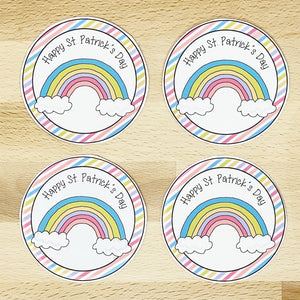 PRINTABLE St Patrick's Day Tag "Rainbow" (Printable St Patrick's Treat Tags for Kids!)