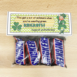PRINTABLE St Patrick's Day Tag "Green Knickers" (Printable St Patrick's Treat Tag for Kids!)