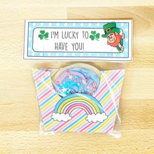 Load image into Gallery viewer, PRINTABLE St Patrick&#39;s Day Cookie Pocket &quot;Lucky to Have You&quot; (Printable St Patrick&#39;s Treat Holder for Kids!)
