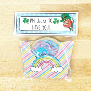 PRINTABLE St Patrick's Day Cookie Pocket "Lucky to Have You" (Printable St Patrick's Treat Holder for Kids!)