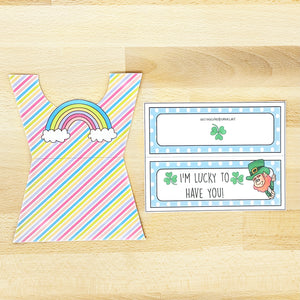 PRINTABLE St Patrick's Day Cookie Pocket "Lucky to Have You" (Printable St Patrick's Treat Holder for Kids!)