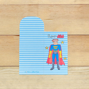 "Super Dad" Printable Father's Day Candy Bar Pocket
