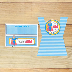 "Super Dad" Printable Father's Day Cookie Pocket