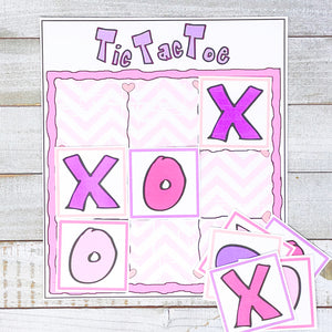 PRINTABLE Valentine's Activity "Tic Tac Toe" (Printable Valentine's Game for Kids!)