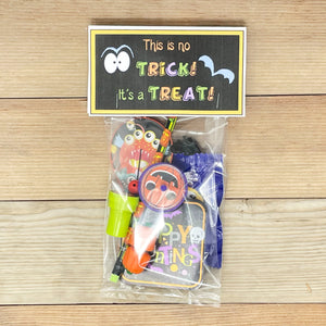 PRINTABLE Halloween Tag "This is no TRICK, it's a TREAT!" (Printable Halloween Label for Kids!)